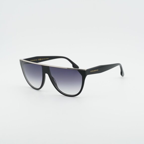 Victoria Beckham VB682S 001 Sunglasses Black Aviator Frame, Smoke Lenses main image 7